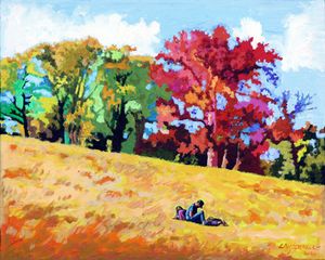 Canvas Acrylic Painting - Fall - VCreateDesigns - Paintings & Prints,  Landscapes & Nature, Seasons, Autumn - ArtPal