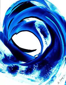 Yessy > ABSTRACT ART BY SHARON CUMMINGS GALLERY > Buy Blue Art Paintings