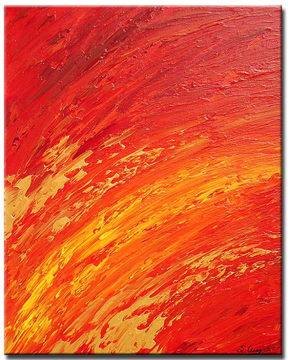 Yessy > ABSTRACT ART BY SHARON CUMMINGS GALLERY > Solar Storm - Orange