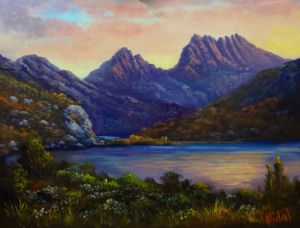 cradle mountain painting