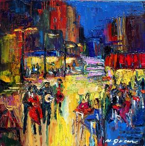 Yessy > ART BY MAYA GREEN > Cityscape Paintings > Twilight time