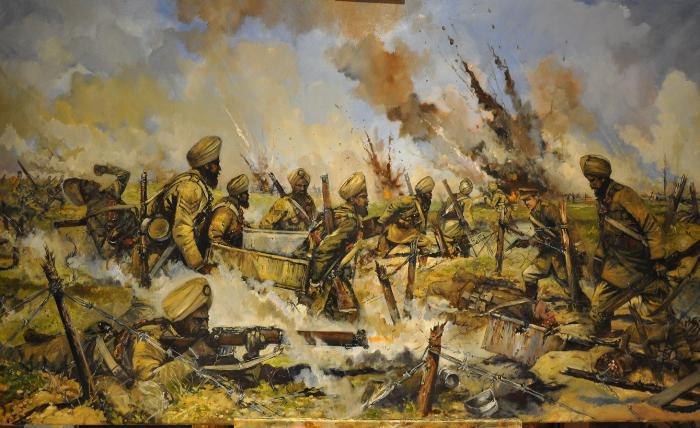 Yessy > Jason Askew > Sikh Historical Art > Sikh Infantry at Festubert 1915